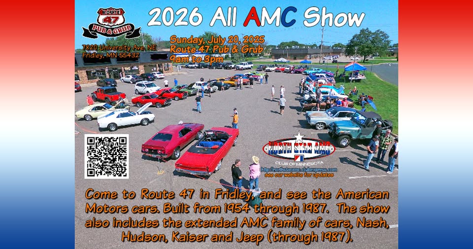 Promotional image for 2026 North Star AMC All American Motors Corporation (AMC) Car Show