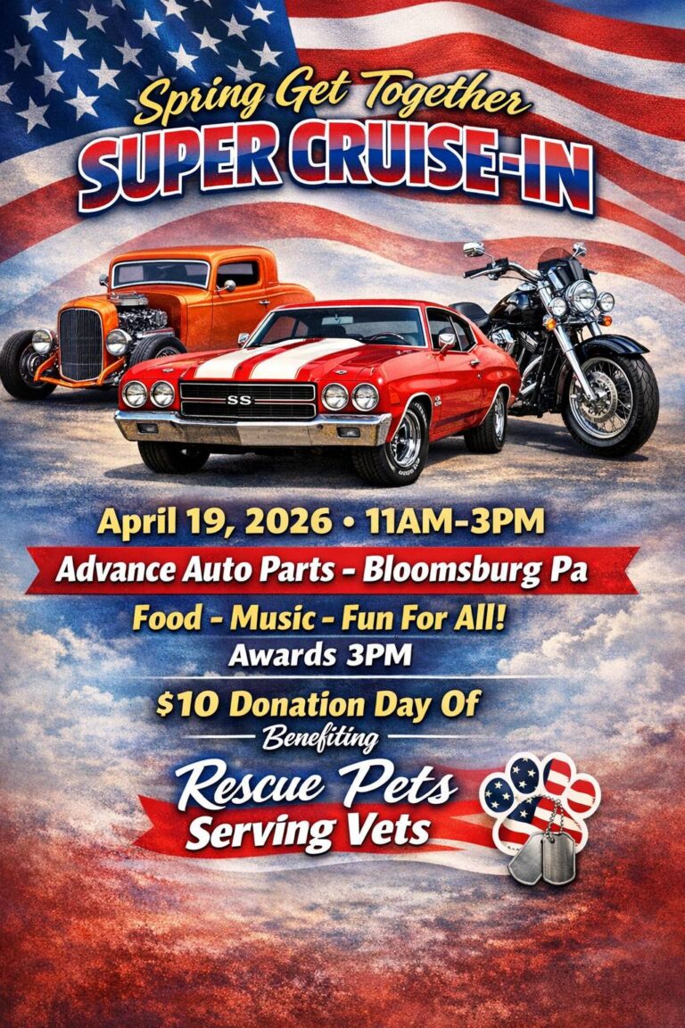 Flyer for Spring Get Together Super Cruise-In