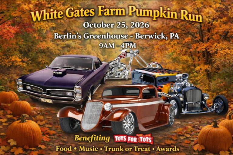 Flyer for White Gates Farm Pumpkin Run