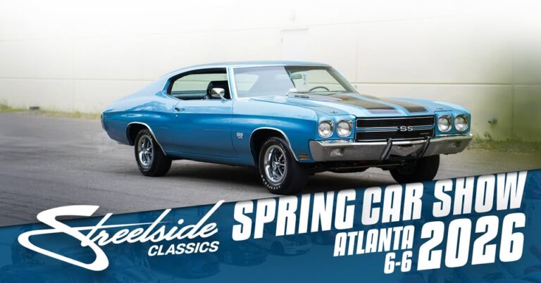 Flyer for Streetside Classics – Atlanta – Spring Car Show 2026