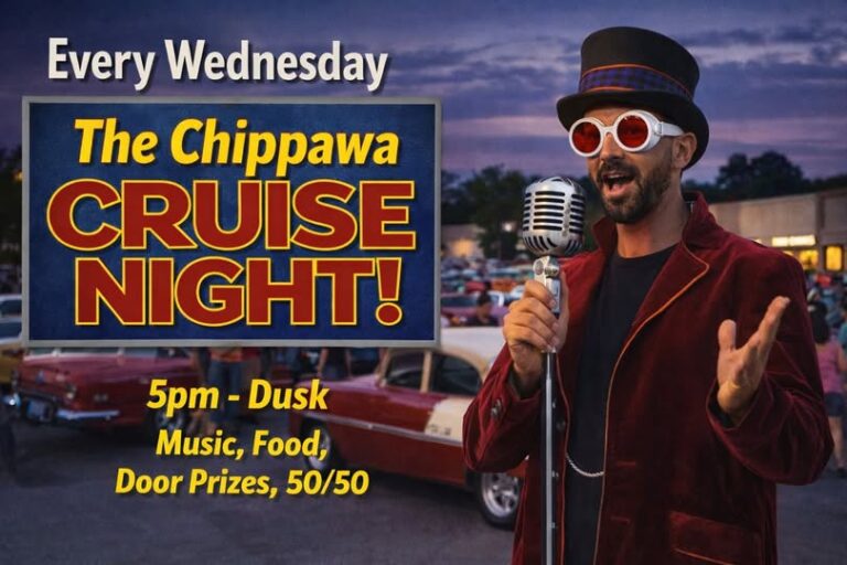 Flyer for The Chippawa Cruise Night!