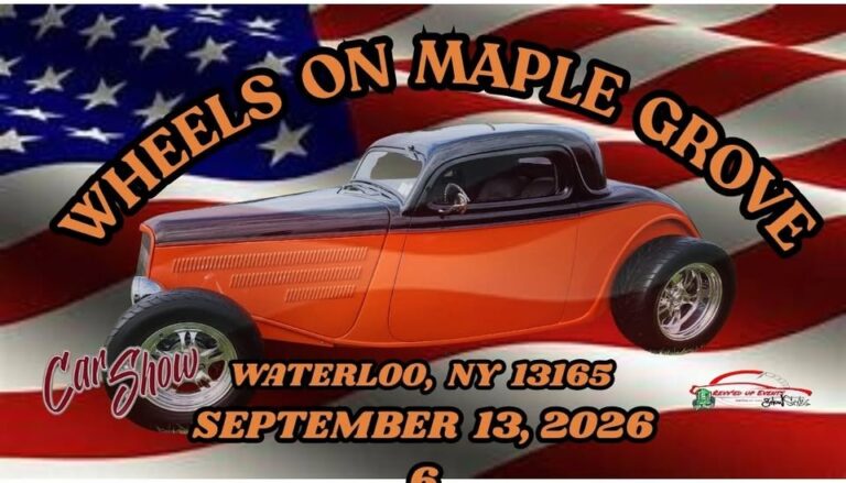 Flyer for Wheels On Maple Grove Car, Truck & Bike Show