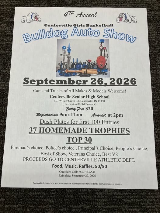 Flyer for Bulldog Auto Show