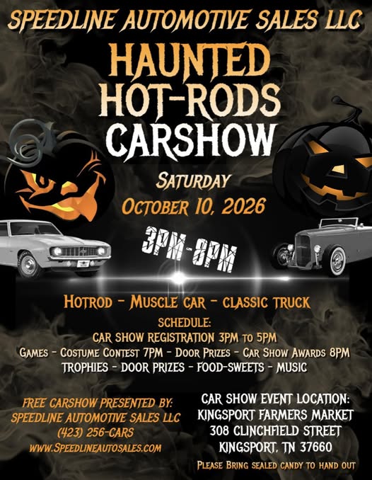 Flyer for Haunted Hot-Rods Carshow