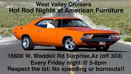 Flyer for Hot Rod Nights at American Furniture
