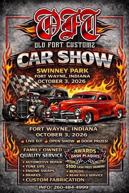 Flyer for Old Fort Customz Car Show