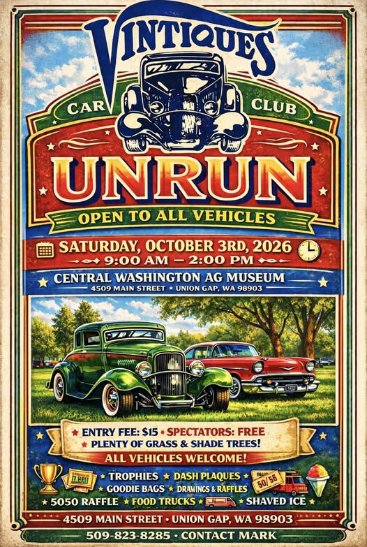 Promotional image for Vintiques Car Club Unrun