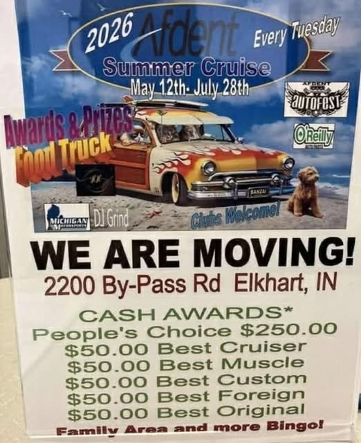 Flyer for 2026 Afdent Summer Cruise