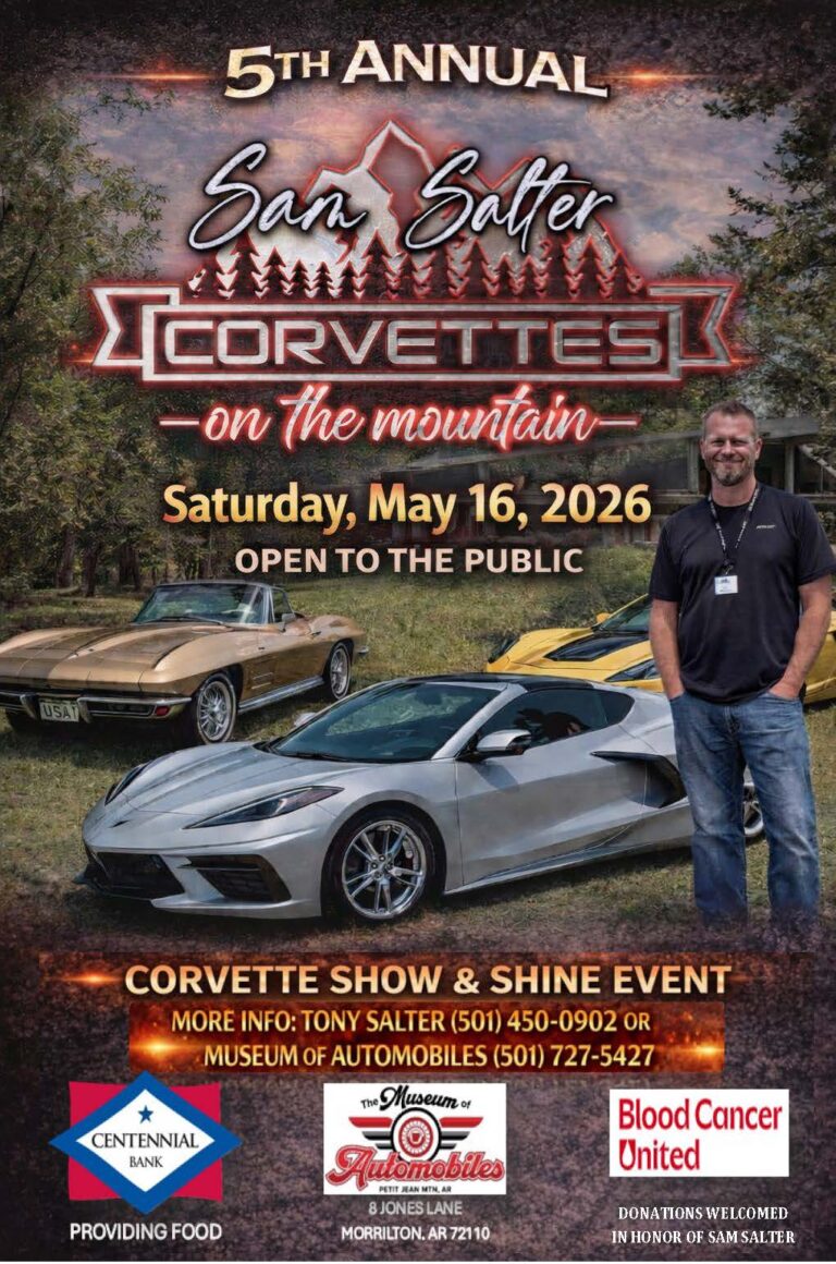 Flyer for 5th Annual San Salter Corvettes On The Mountain