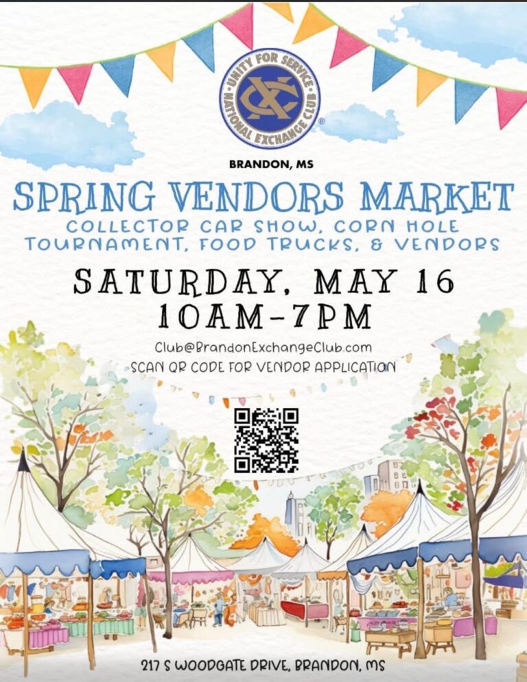 Flyer for Spring Vendors Market