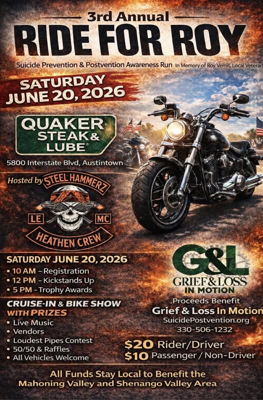 Flyer for 3rd Annual Ride For Roy