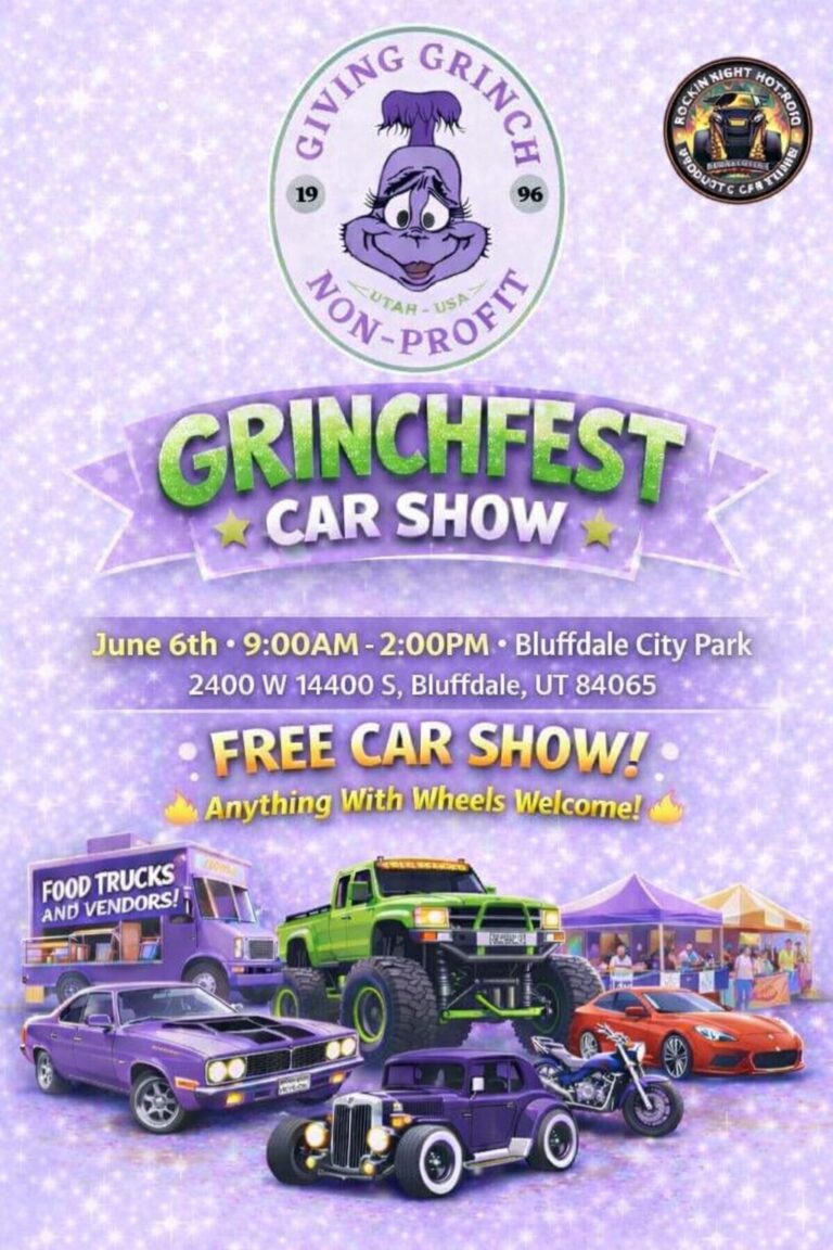 Flyer for Grinchfest Car Show