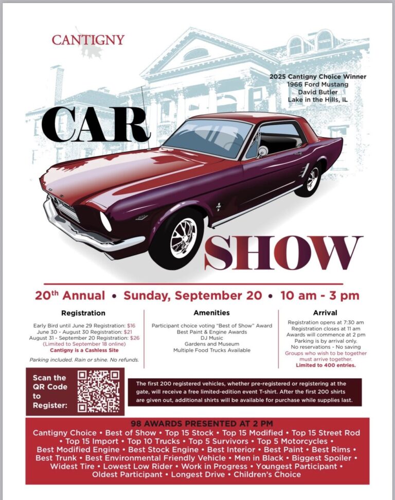Flyer for 20th Annual Car Show