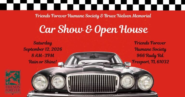 Flyer for Friends Forever Car Show