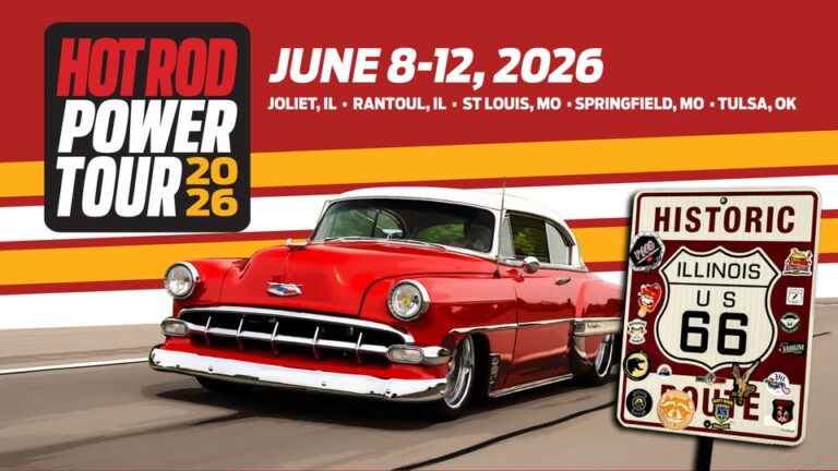 Flyer for Hot Rod Power Tour 2026 Day Five