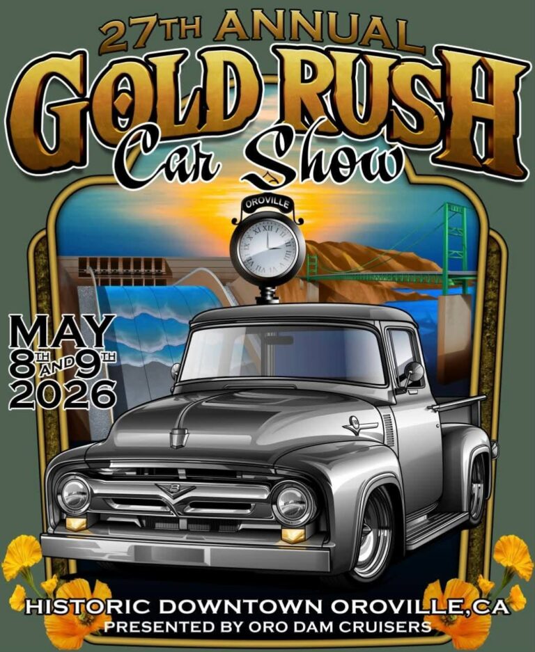 Flyer for 27th Annual Gold Rush Car Show