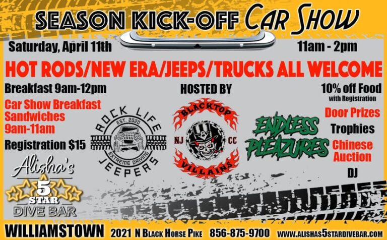 Flyer for Season Kick-Off Car Show