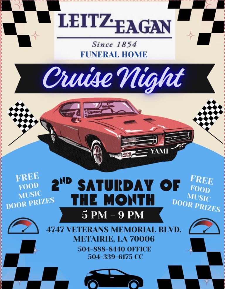 Flyer for Leitz Eagan Cruise Night