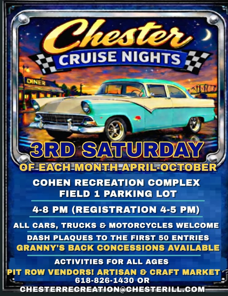 Flyer for Chester Car Cruise In