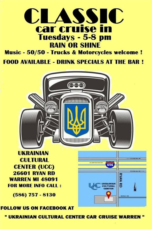 Flyer for Classic Car Cruise In