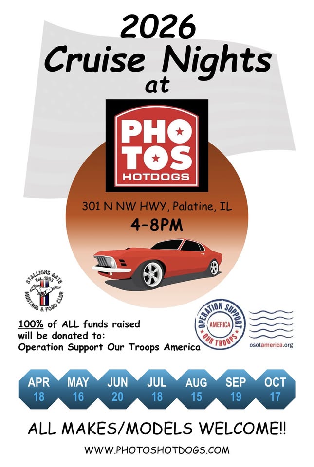 Flyer for Cruise Nights to Support OSOTA Operation Support Our Troops America