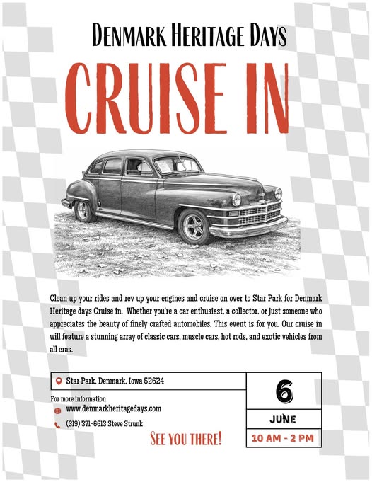 Flyer for Denmark Heritage Days Cruise In