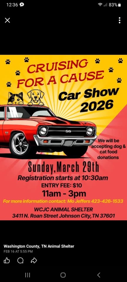 FOR A CAUSE CAR SHOW – Johnson City, TN | CarCruiseFinder