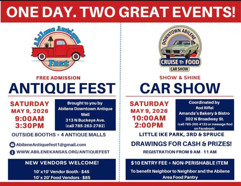 Flyer for Abilene Antique Fest