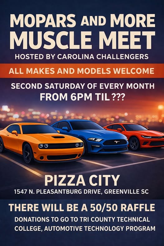 Flyer for Mopars And More Muscle Meet