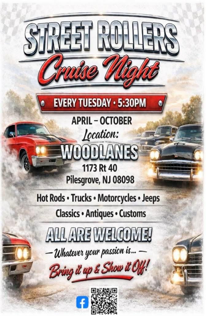Promotional image for Street Rollers Cruise Night