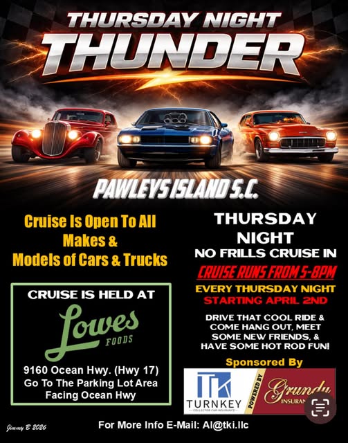 Flyer for Thursday Night Thunder