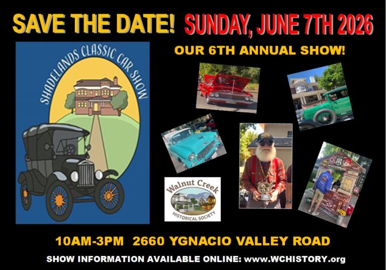 Flyer for 6th Annual Shadelands Classic Car Show
