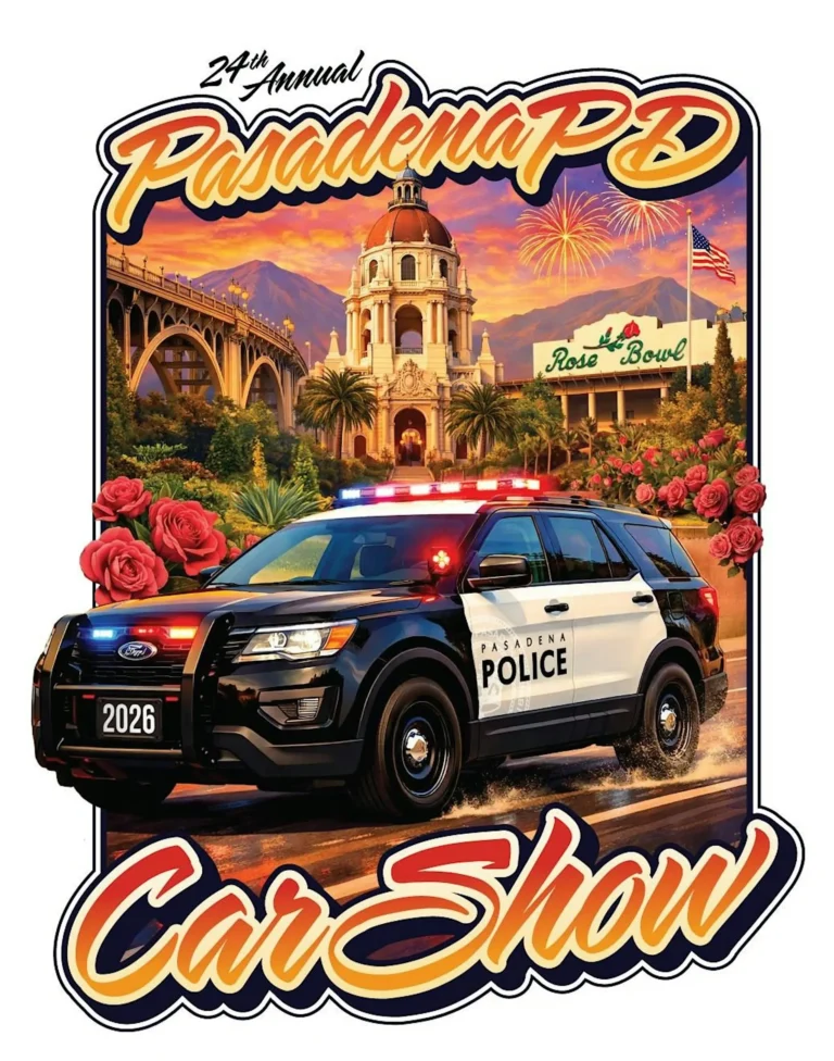 Flyer for 24th Annual Pasadena PD Car Show