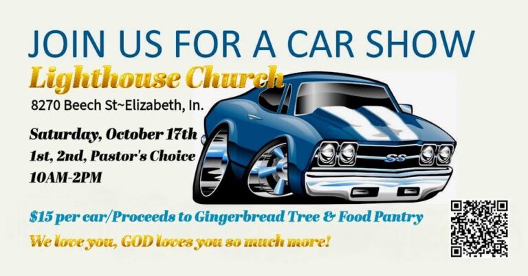 Flyer for Lighthouse Church Car Show