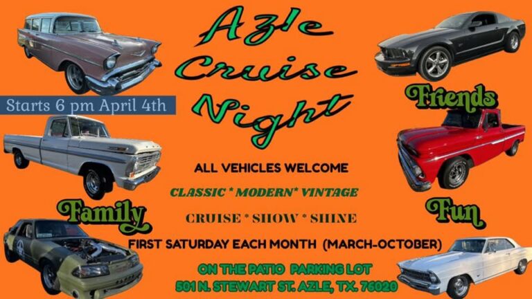Flyer for Azle Cruise Night