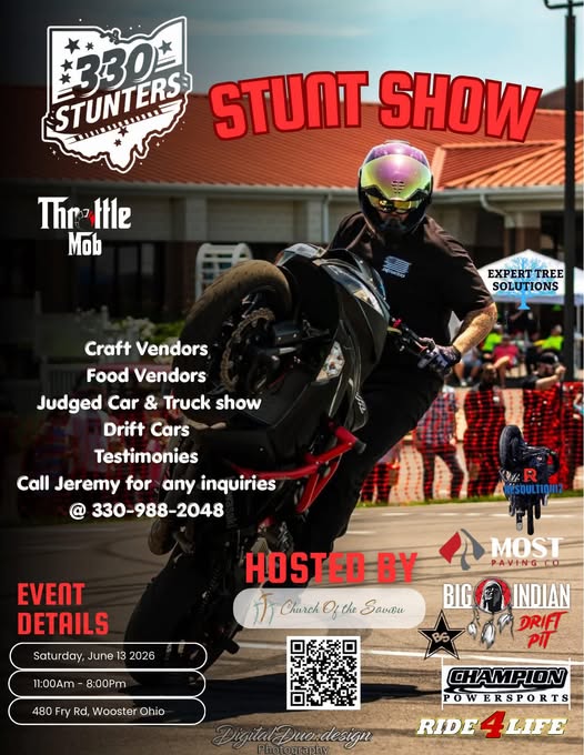 Flyer for 330 Stunters Stunt Show