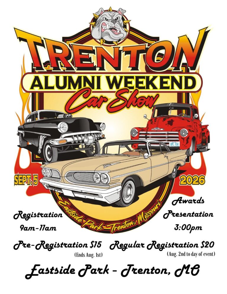 Flyer for Trenton Alumni Weekend Car Show