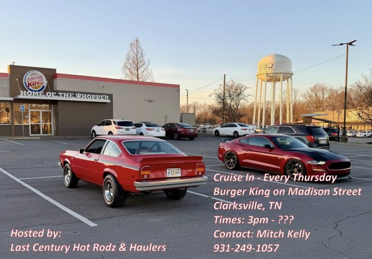 Flyer for Last Century Hot Rodz & Haulers Cruise In