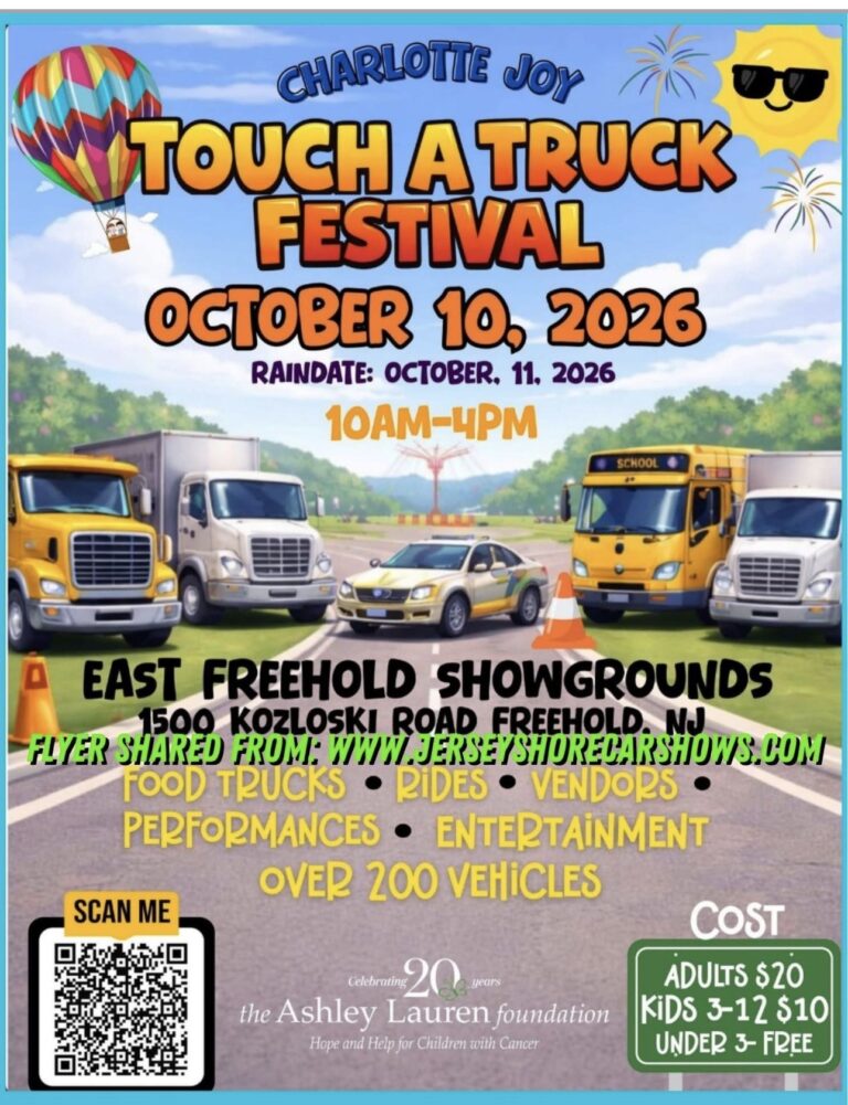 Flyer for Charlotte Joy Touch A Truck Festival