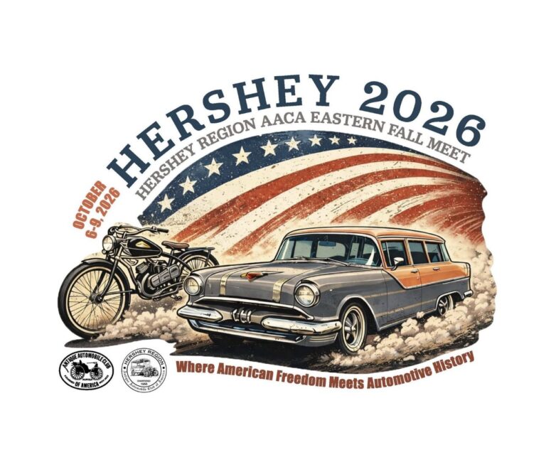 Flyer for Hershey 2026 Hershey Region AACA Eastern Fall Meet