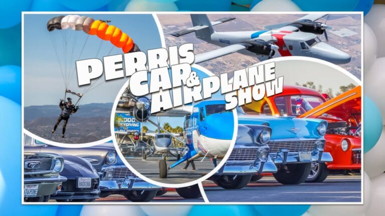 Flyer for Perris Car & Airplane Show | Monthly Event