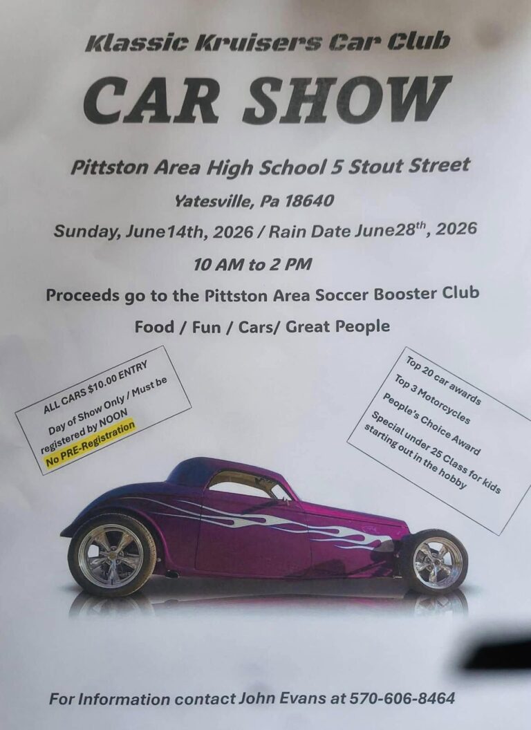Flyer for Klassic Kruisers Car Club Car Show