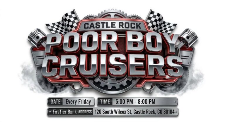 Flyer for Castle Rock Poor Boy Cruisers (Friday nights)