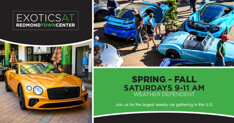 Flyer for Exotics at Redmond Town Center