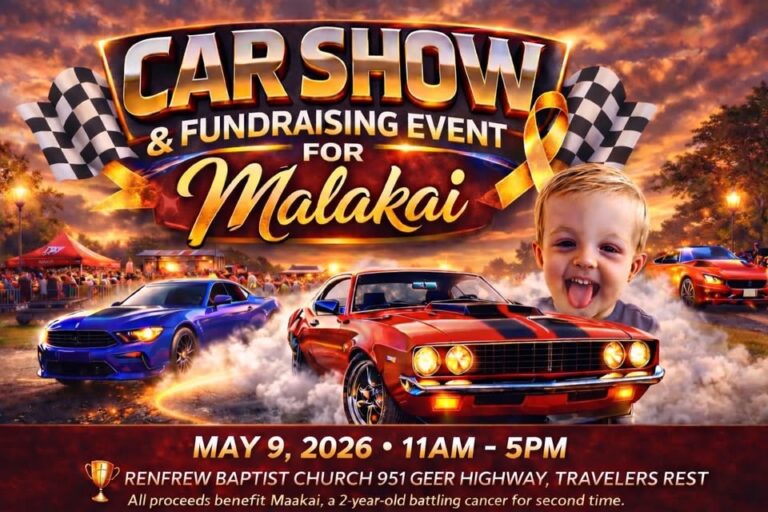 Flyer for Fundraiser & Car Show for Malakai