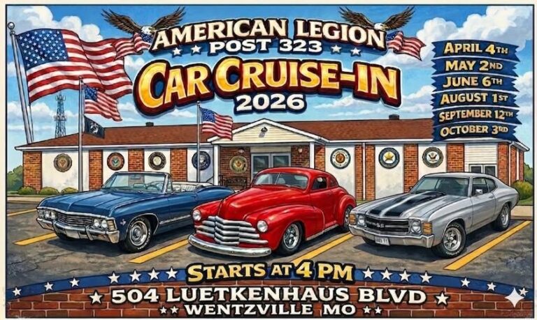 Flyer for American Legion Post 323 Car Cruise-In