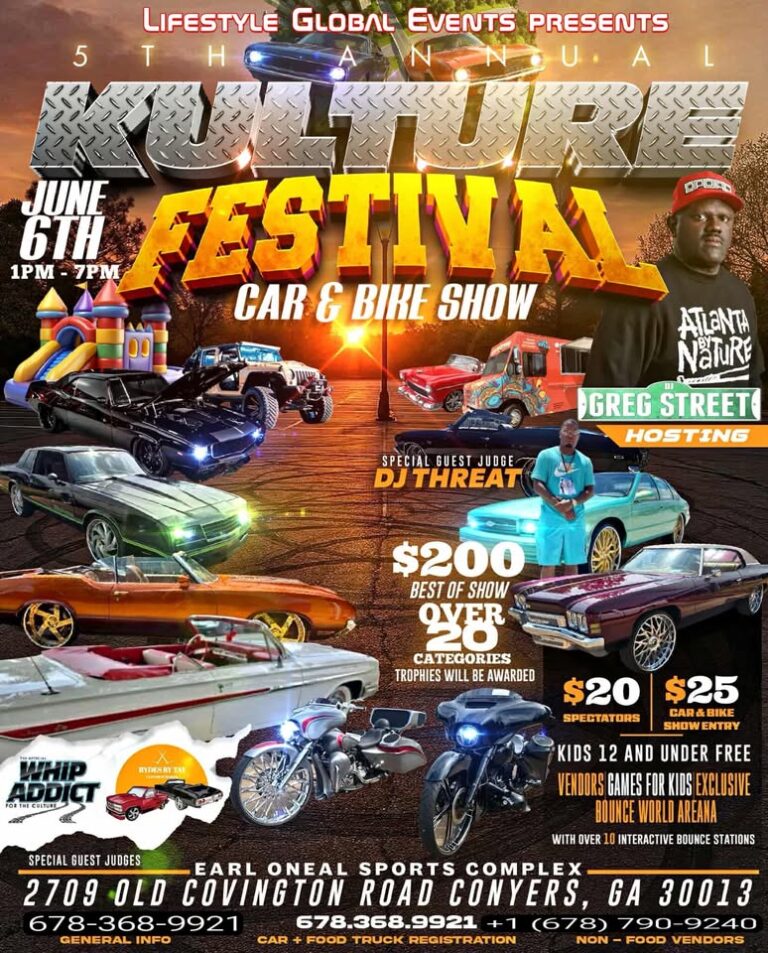 Flyer for Kulture Festival Car & Bike Show
