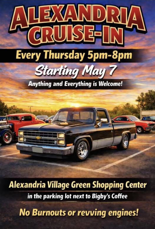 Flyer for Alexandria Cruise-In