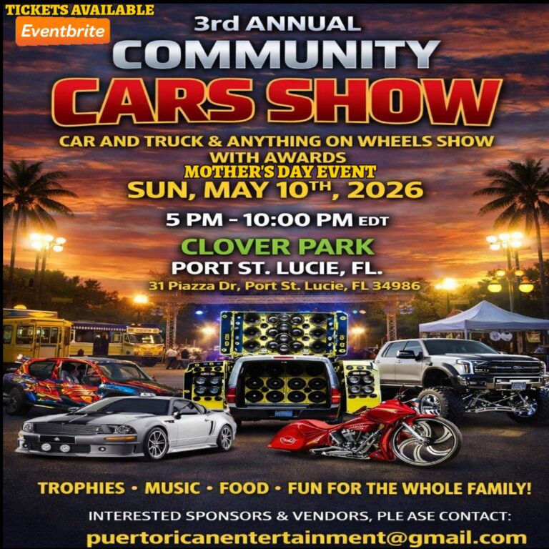 Flyer for 3rd Annual Community Cars Show