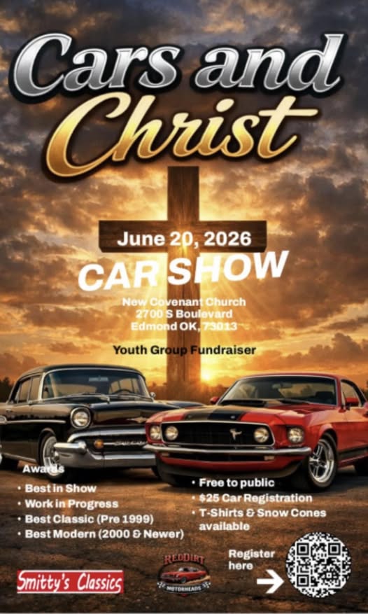 Flyer for New Covenant Church Cars And Christ Car Show